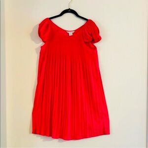 Esley Collection Hot Fuchsia Pleated Mini Dress Size S